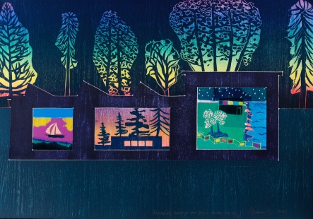 Nocturnal Paintings Seen from a Garden