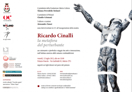 Ricardo Cinalli's solo exhibition La Metafora del Perturbante will tour in Italy 