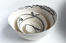 Shadow Series - Nest with Three Vessels