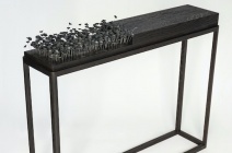 Black Drift Console Table