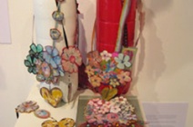 Necklaces and broaches by Mercedes Castro Corbat
